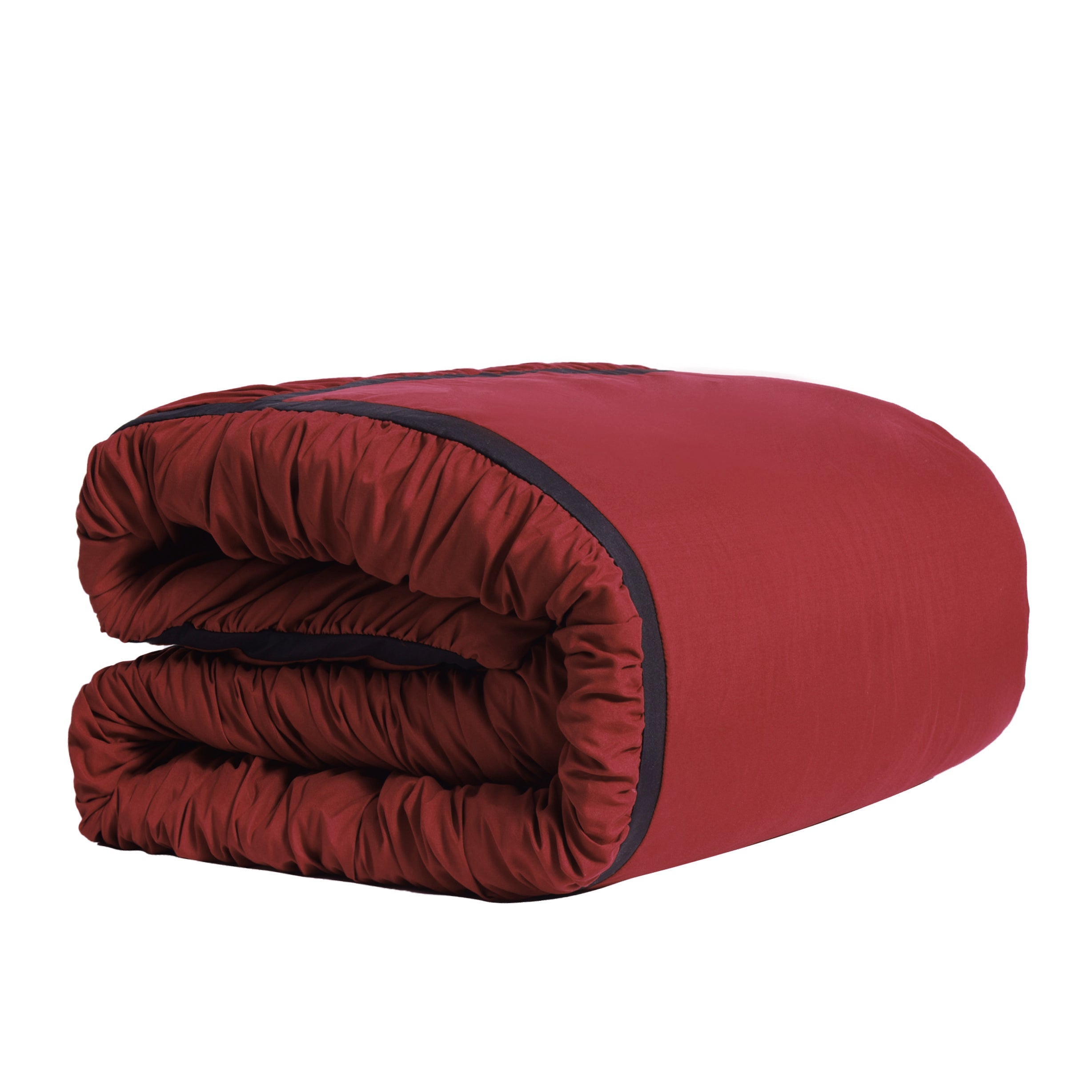 Closeout - 7 Piece Microfiber Ruffle and Patchwork Comforter Set