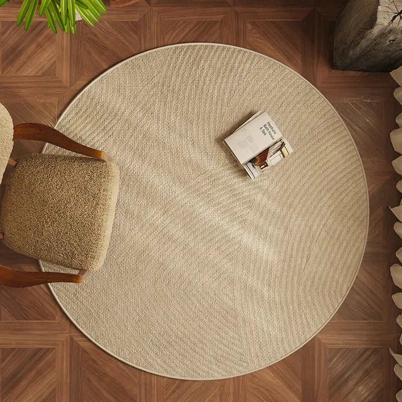 VIKAMA Round Japanese Wabi-sabi Style Living Room Sofa Decorative Carpet Coffee Table Rug Study Swivel Chair Floor Cushion