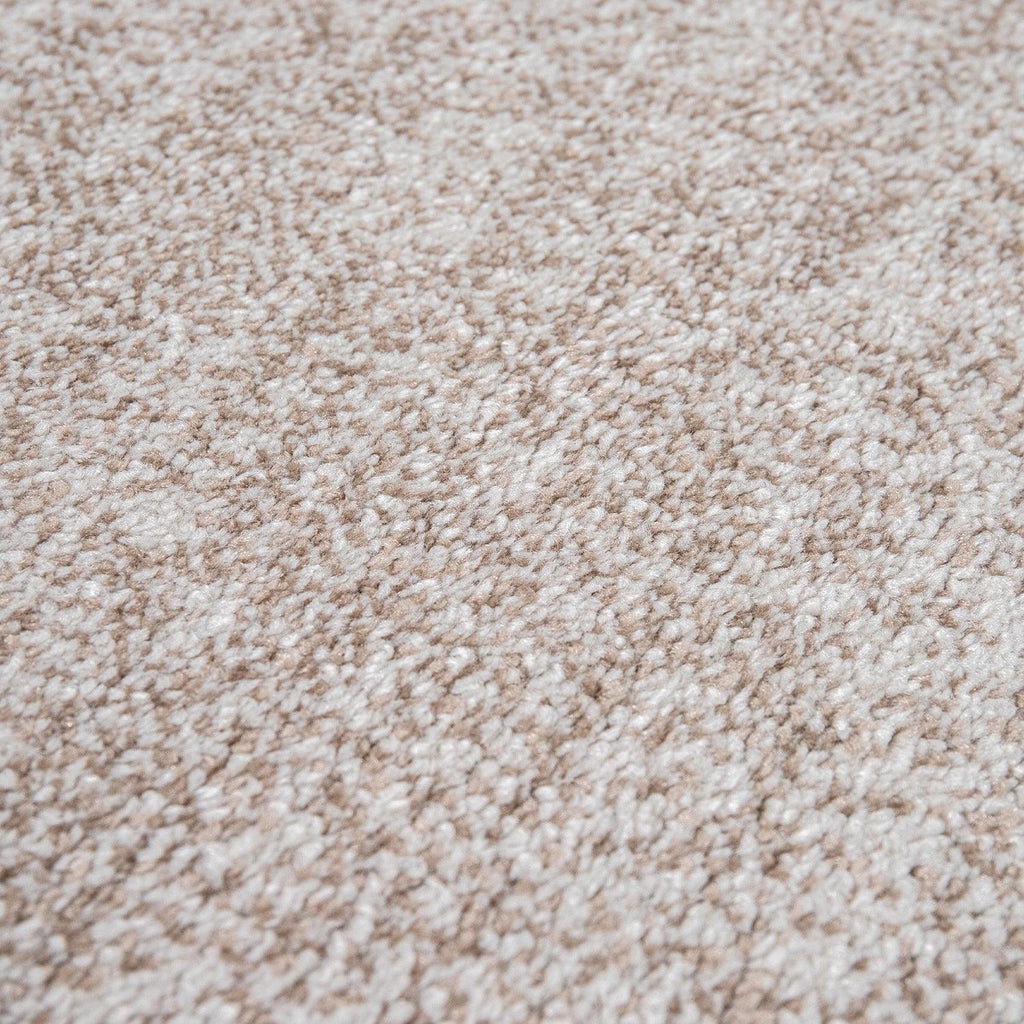 Living Room Rug Madeira Bordered with Geometric Pattern - Brown Beige