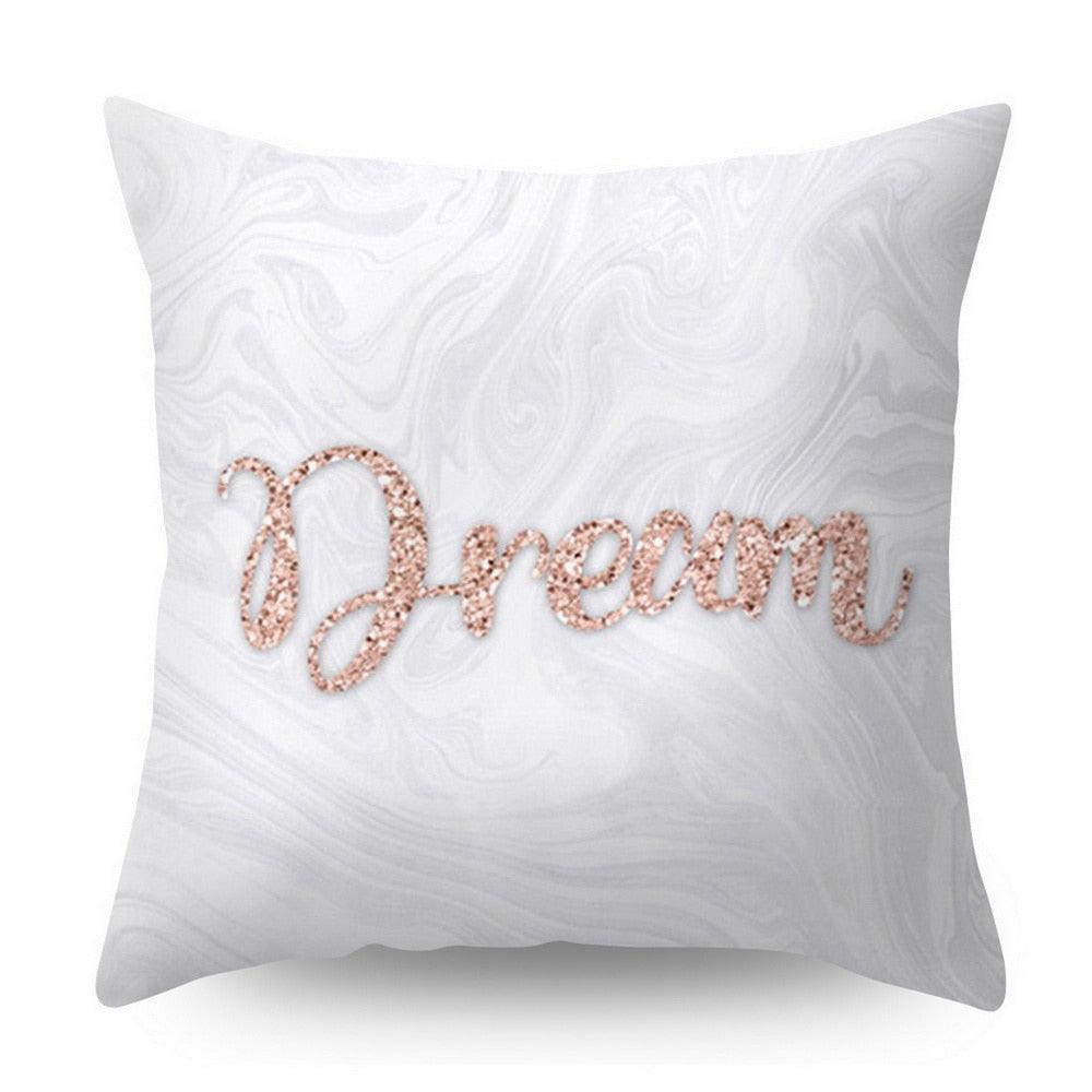 Nordic Style Pillow Covers Plant Letter Flower Geometric Sofa Cushion cover Headrest Pink Party Decorations Gift For Kids Geometric Decorative Throw Pillow Covers Square Cotton Cushion Covers Outdoor Sofa Home Pillow Covers